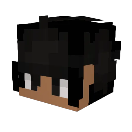 KingSquibs Minecraft avatar head, 3D render