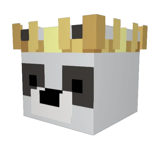 KingStentik Minecraft avatar head, 3D render
