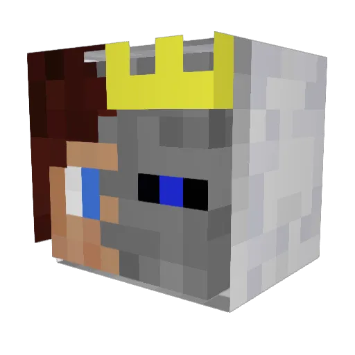 KingStonek_ Minecraft avatar head, 3D render