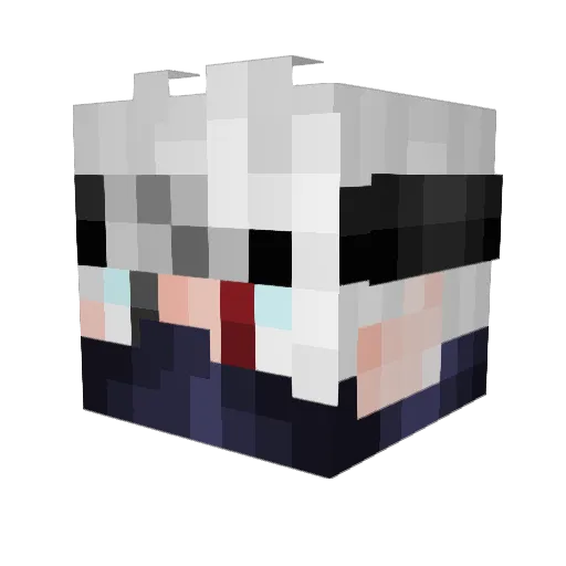 KingSuk Minecraft avatar head, 3D render