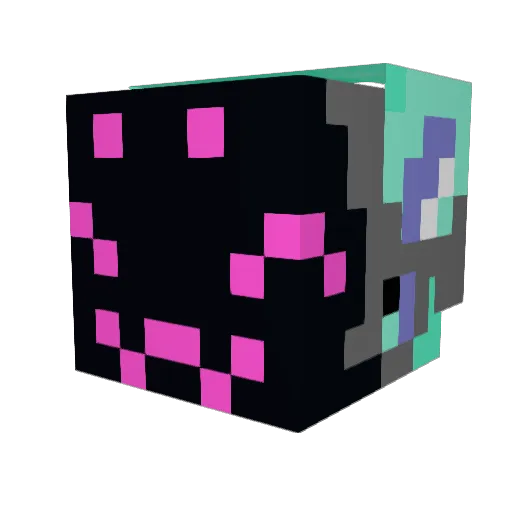 KingSupu Minecraft avatar head, 3D render
