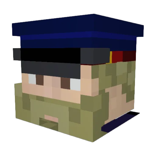 KingSwagolini Minecraft avatar head, 3D render