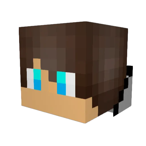 KingSwift420 Minecraft avatar head, 3D render
