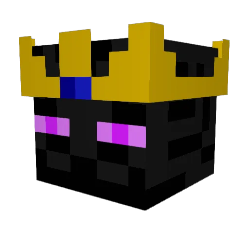 KingTDog Minecraft avatar head, 3D render