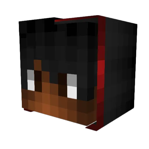 KingTNG Minecraft avatar head, 3D render