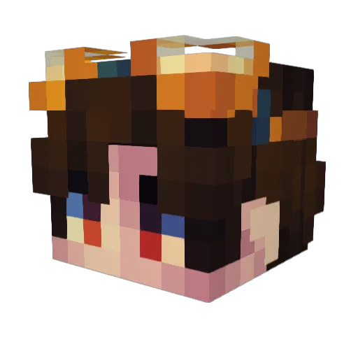 KingTNT05 Minecraft avatar head, 3D render