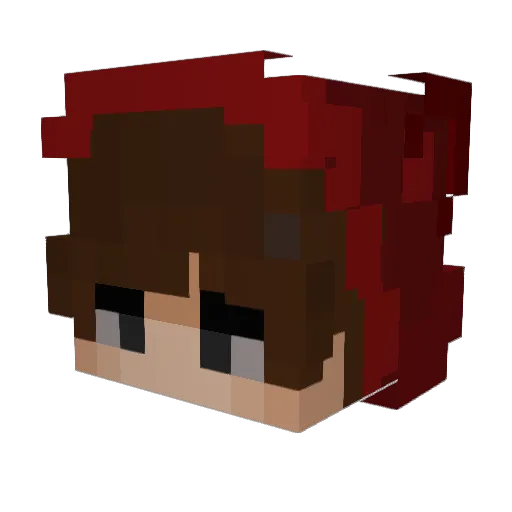 KingTabu Minecraft avatar head, 3D render