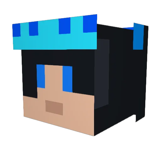 KingTadelWar Minecraft avatar head, 3D render