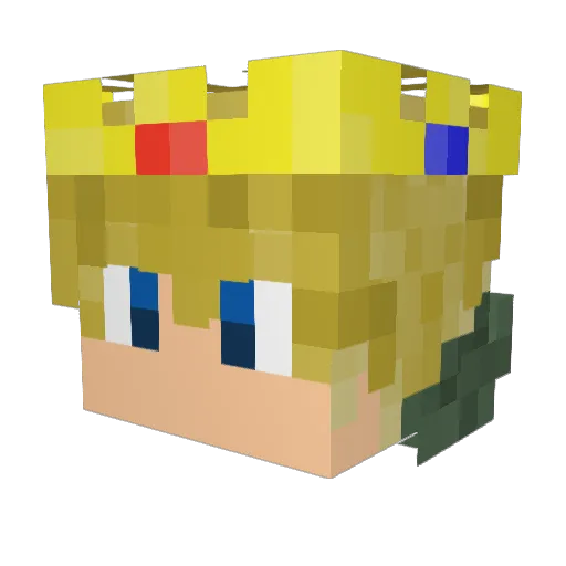 KingTamer Minecraft avatar head, 3D render