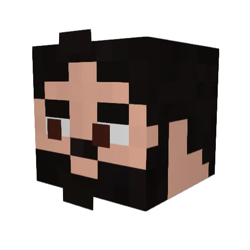 KingTazzo Minecraft avatar head, 3D render