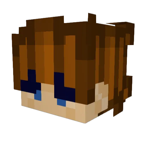 KingTechnoDragon Minecraft avatar head, 3D render