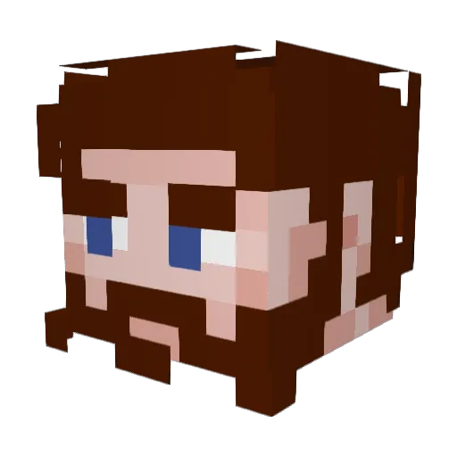KingTeper Minecraft avatar head, 3D render