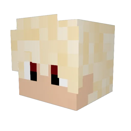 KingTomIV Minecraft avatar head, 3D render