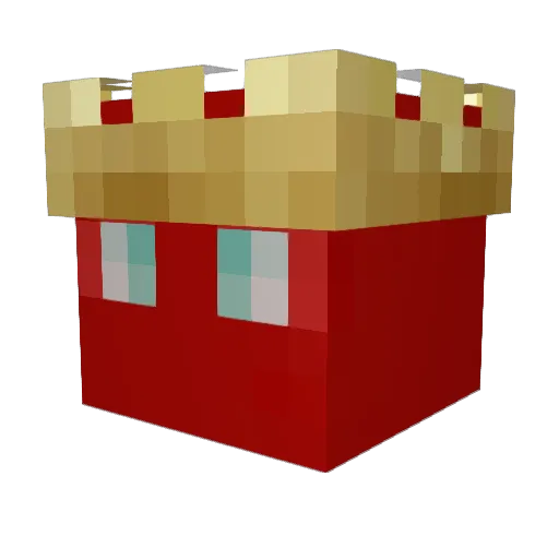 KingTrex105 Minecraft avatar head, 3D render