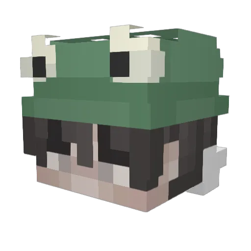 KingTubzz Minecraft avatar head, 3D render