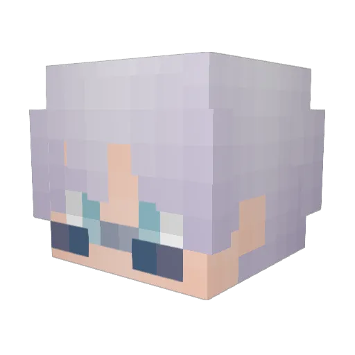 KingTurtle77 Minecraft avatar head, 3D render