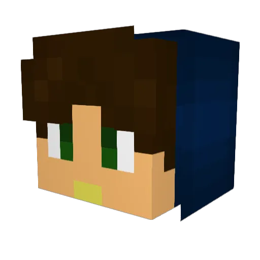KingTwili Minecraft avatar head, 3D render