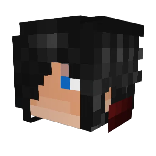KingUrsu Minecraft avatar head, 3D render