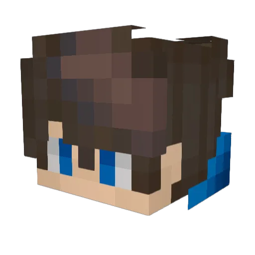 KingValko Minecraft avatar head, 3D render