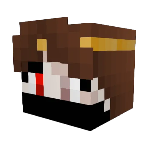KingVamp Minecraft avatar head, 3D render