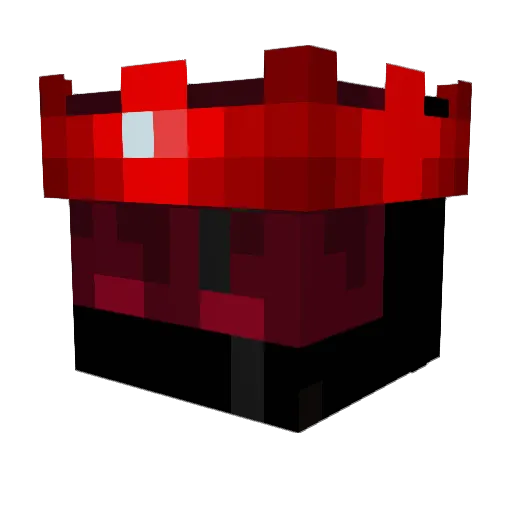 KingVennom Minecraft avatar head, 3D render
