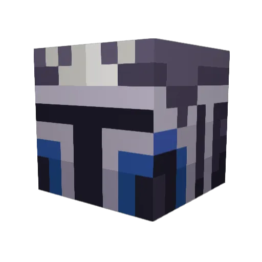 KingVier Minecraft avatar head, 3D render