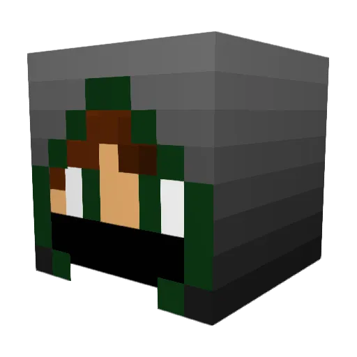 KingViper11077 Minecraft avatar head, 3D render