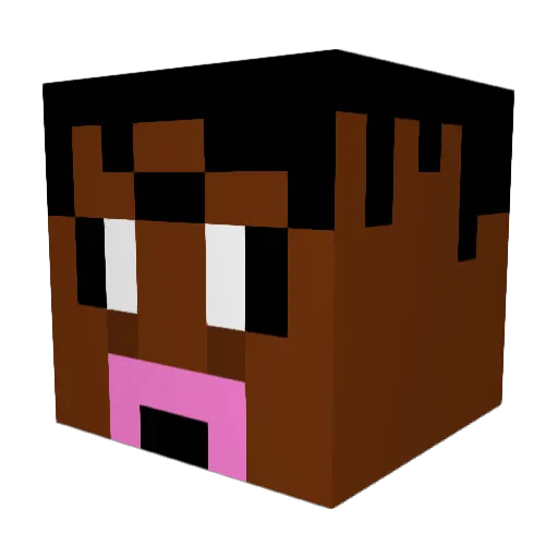KingVonnot63 Minecraft avatar head, 3D render