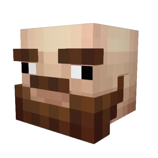 KingWanted Minecraft avatar head, 3D render