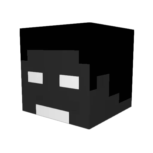 KingWeri Minecraft avatar head, 3D render