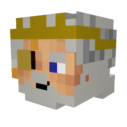 KingWeston1 Minecraft avatar head, 3D render