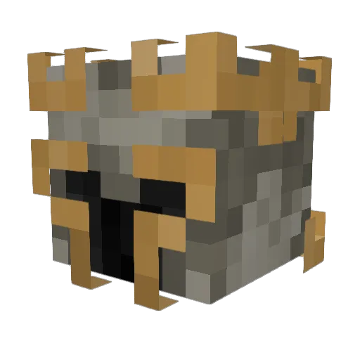 KingWilliam23 Minecraft avatar head, 3D render