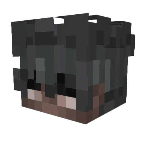 KingWorldY Minecraft avatar head, 3D render