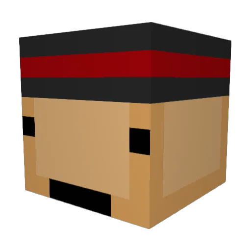 KingXD7118 Minecraft avatar head, 3D render