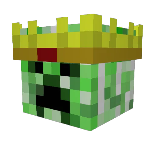 KingXavier2 Minecraft avatar head, 3D render
