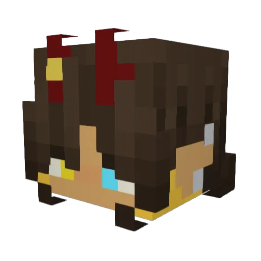 KingXiyan_ Minecraft avatar head, 3D render