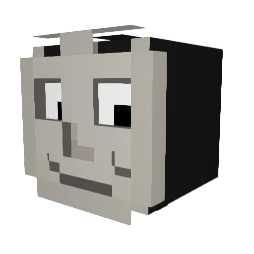 KingYasin93 Minecraft avatar head, 3D render