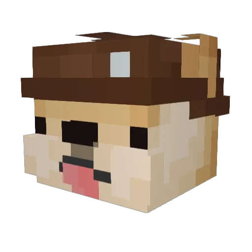 KingYeimi Minecraft avatar head, 3D render