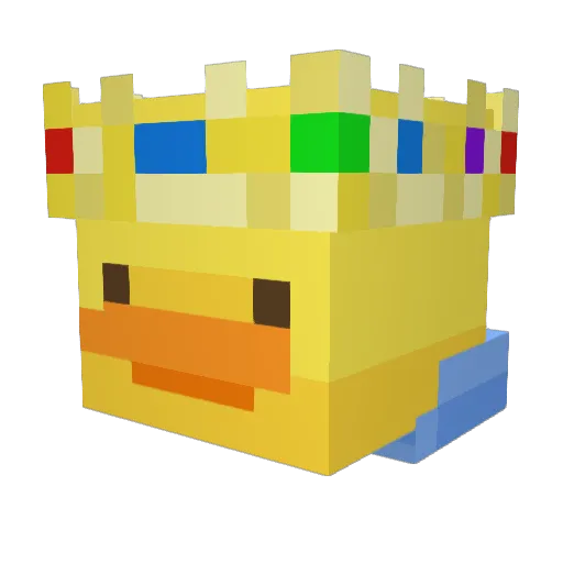 KingZequeyy Minecraft avatar head, 3D render