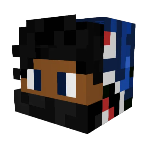 KingZerk Minecraft avatar head, 3D render