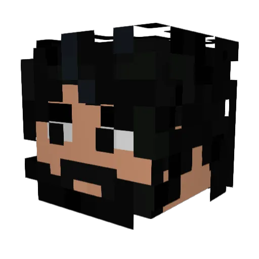 KingZeusKronides Minecraft avatar head, 3D render