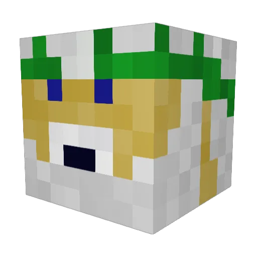 KingZews Minecraft avatar head, 3D render