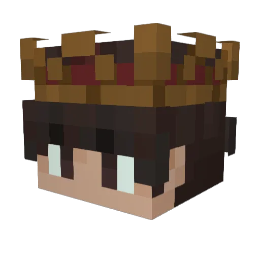 KingZorric Minecraft avatar head, 3D render