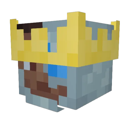 King_0f_Robots Minecraft avatar head, 3D render