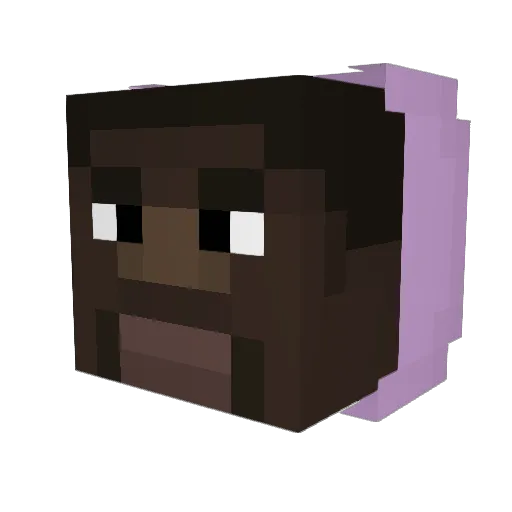 King_178 Minecraft avatar head, 3D render