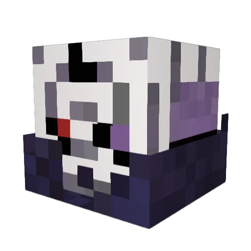 King_1st Minecraft avatar head, 3D render