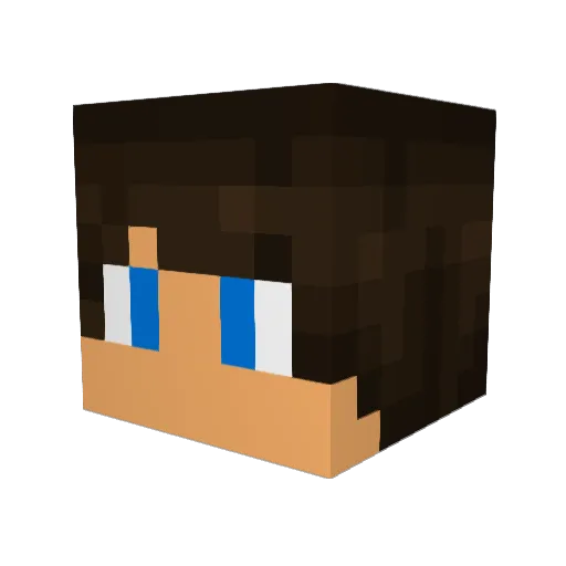 King_2507 Minecraft avatar head, 3D render