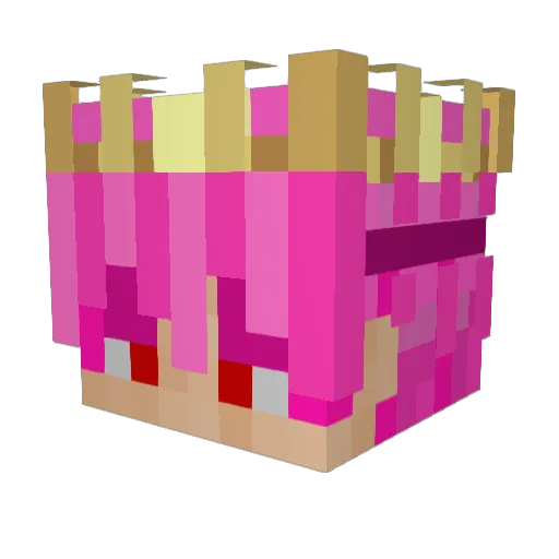 King_2807 Minecraft avatar head, 3D render