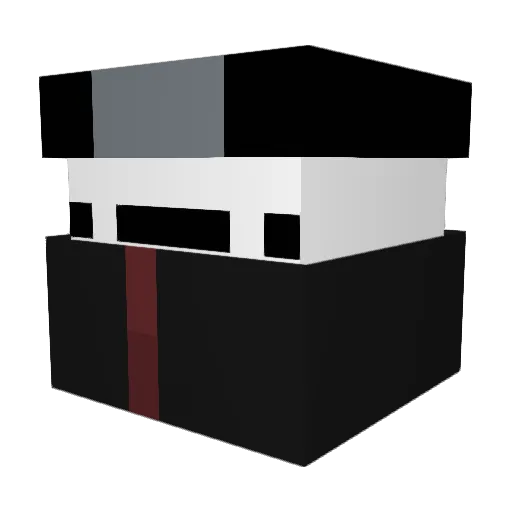 King_4DAM Minecraft avatar head, 3D render
