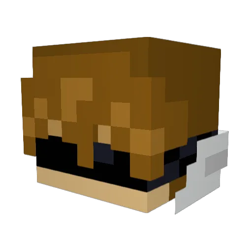 King_55555 Minecraft avatar head, 3D render